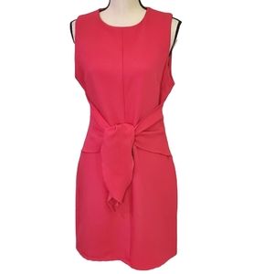 Lulus Aylin Tie Front Sleeveless Fuschia Mini Dress, Size Large, NWT